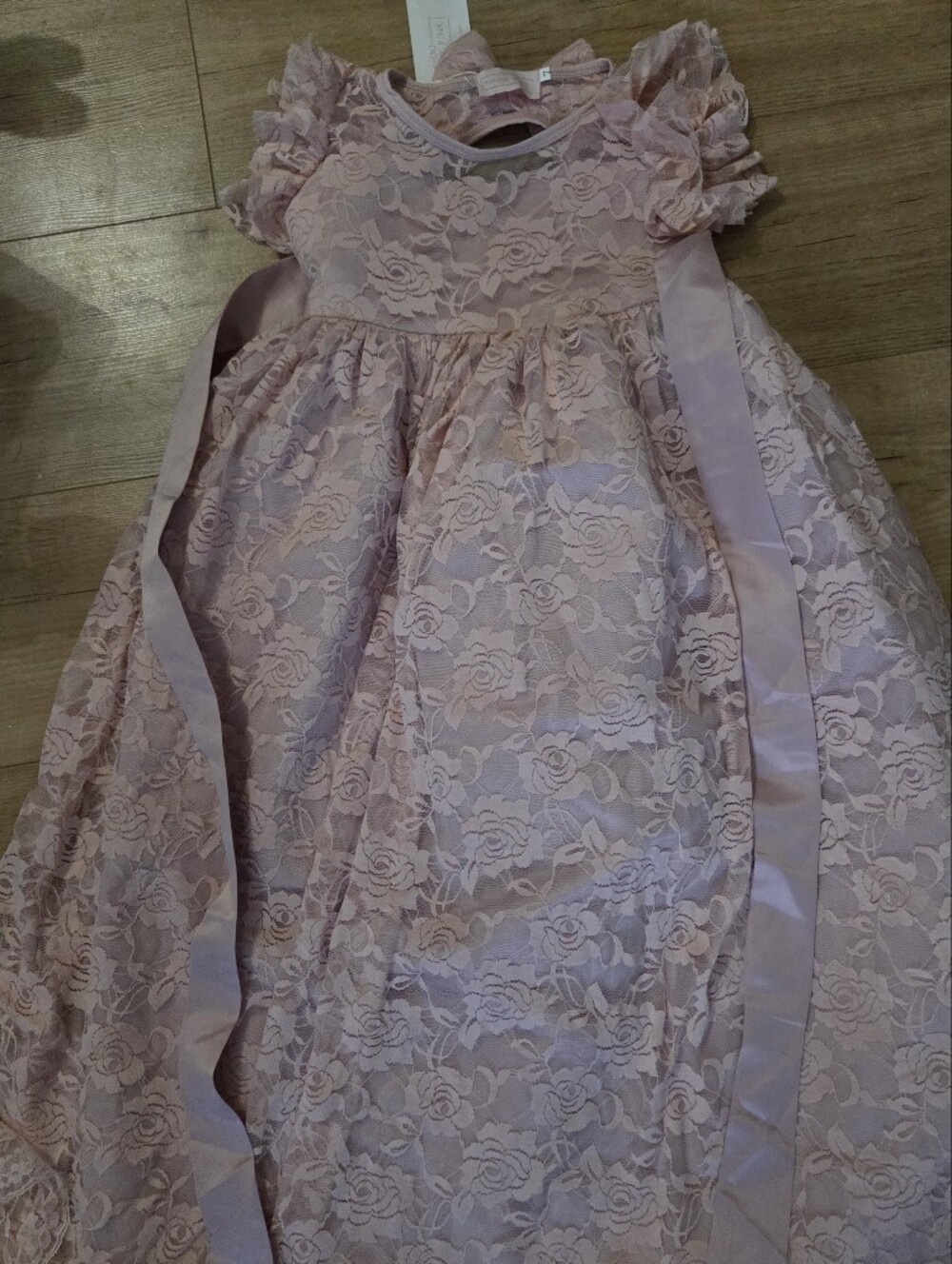 Elegant Pink Lace Formal Dress for Girls